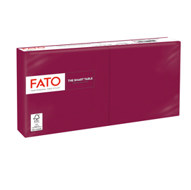 Tovaglioli di carta - 25x25 cm - 2 veli - bordeaux - fato - conf. 100 pezzi