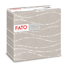 Tovaglioli linea airlaid - 40x40 cm - perla/tortora - fato - conf. 25 pezzi