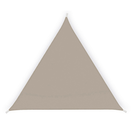 Tenda a vela triangolare ombreggiante - 3,6 x 3,6 x 3,6 mt - tortora - garden friend