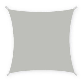 Tenda a vela quadrata omrbeggiante - 3 x 3 mt - cenere - garden friend