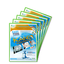 Tasca a l con retro magnetico - a4 - verde - tarifold - conf. 5 pezzi