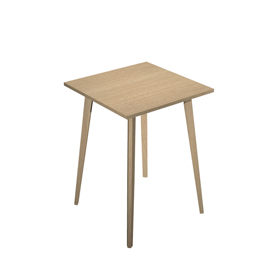Tavolo alto woody - 80 x 80 x h 105 cm - rovere - artexport