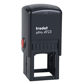 Timbro quadrato 4923 - personalizzabile - 30 x 30 mm - 7 righe - autoinchiostrante - trodat
