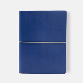 Taccuino evo ciak - 9 x 13 cm - fogli bianchi - copertina blu - in tempo