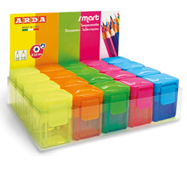 Temperamatite smart - 2 fori - colori assortiti fluo - arda