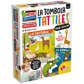Tombola tattile degli animali montessori plus - lisciani