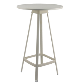 Tavolo bar alto tapas tapta - rotondo - avorio - unisit