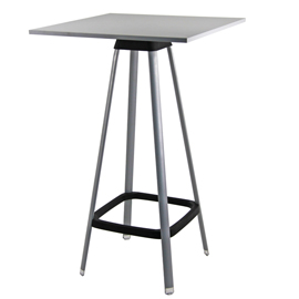Tavolo bar alto tapas tapta - quadrato - grigio - unisit