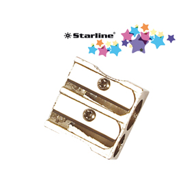 Temperamatite senza contenitore - 2 foro - in metallo - starline