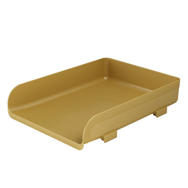 Vaschetta portacorrispondenza vintage caramel - 33,5 x 25,4 x 7 cm - ocra - arda