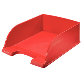 Vaschetta portacorrispondenza leitz plus jumbo - 25,5x10,3x36 cm - rosso - leitz