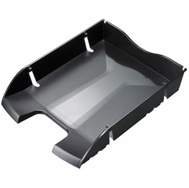 Vaschetta portacorrispondenza - plastica riciclata - 35,5x27,5x6,6 cm - nero - helit