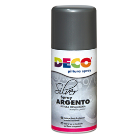 Vernice spray - 150ml - argento - cwr