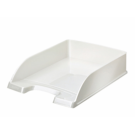 Vaschetta portacorrispondenza wow - 25,5x35,7x7 cm - 22x30 cm - bianco metallizzato - leitz
