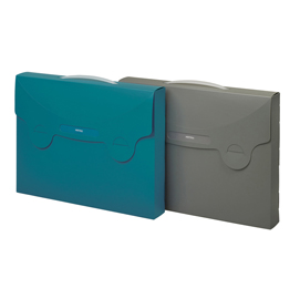 Valigetta porta documenti matrix - dorso 5 cm - 38x29 cm - blu ottanio - favorit