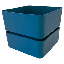 Vaso veleta - 0,75 l - blu denim - teraplast