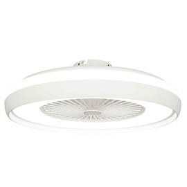 Ventilatore da soffitto atollo white - con luce led e telecomando - 68 w - cfg