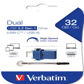 Verbatim - memoria usb 3.0 store 'n' go dual drive - usb-a / usb-c - 32 gb - 49966