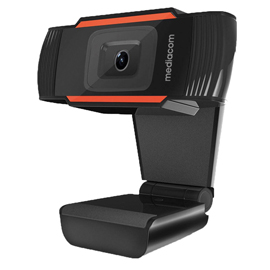Webcam m350 - con microfono integrato - 720p - mediacom