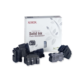 Xerox - conf. 6 stick genuine solid ink - nero - 108r00749 - 14.000 pag
