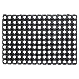 Zerbino gummy - 50x100 cm - nero - velcoc